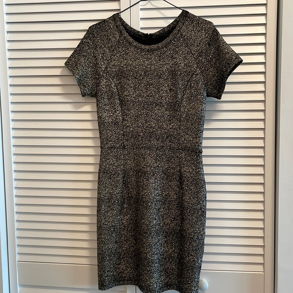 H&M Black Shimmery Dress - SMALL